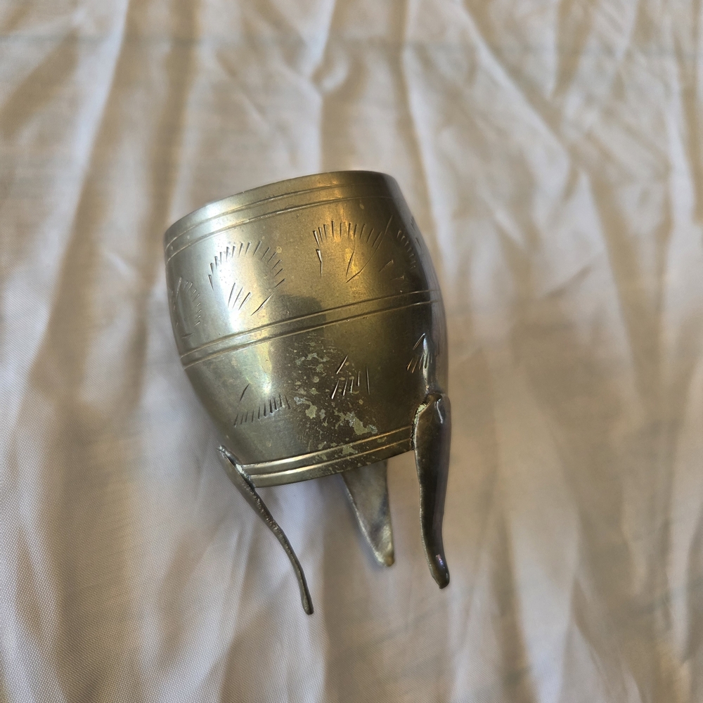 Silver Engraved Metal Cup